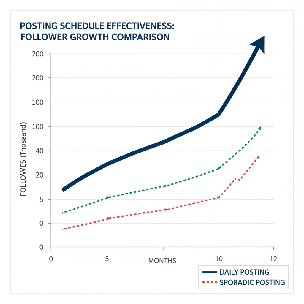 Keep a Consistent Posting Schedule — how to gain followers on instagram for free