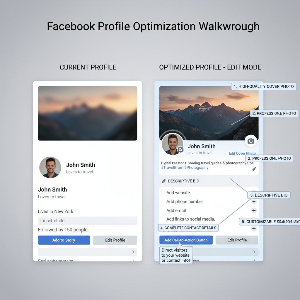 Optimize Your Facebook Profile or Page — how to get fb followers fast and organically