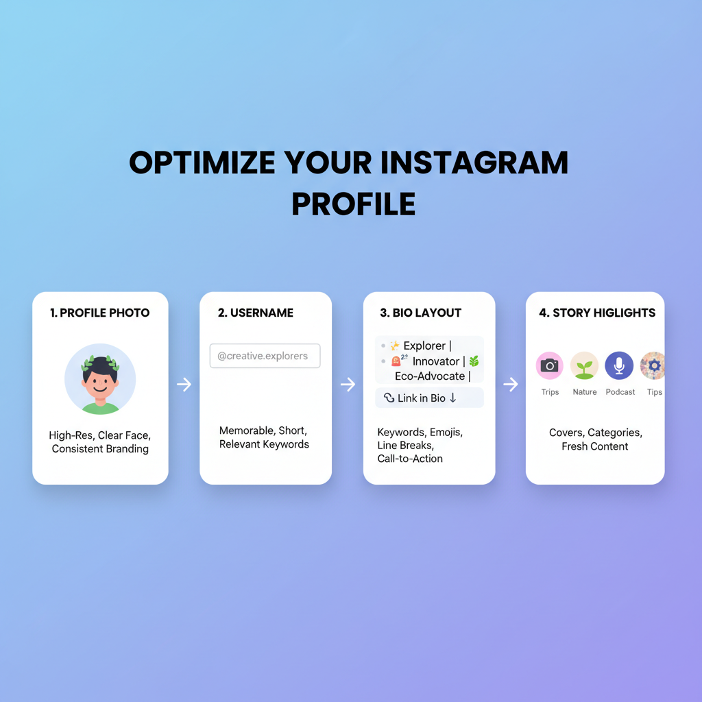 Optimize Your Profile Elements — how to get followers organically on instagram