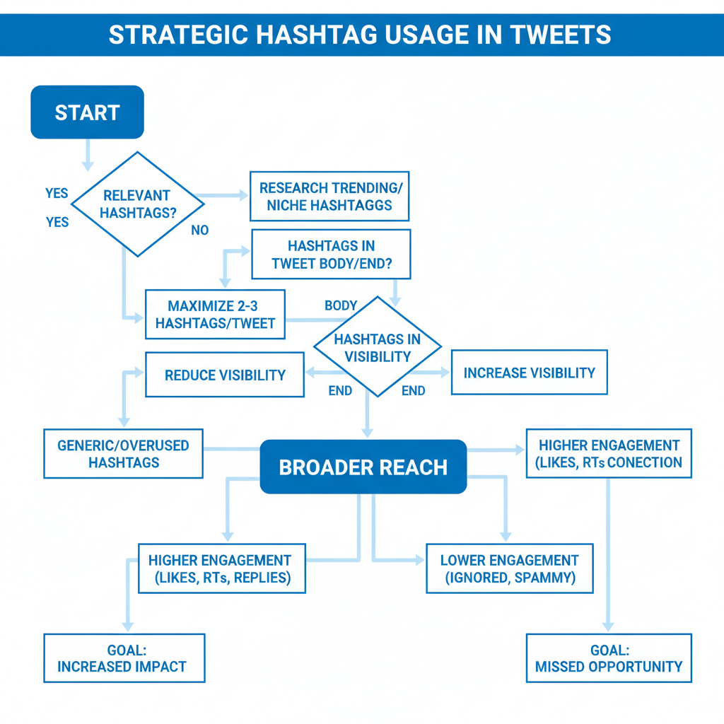 Use Relevant Hashtags Strategically in Tweets — how to get organic twitter followers fast