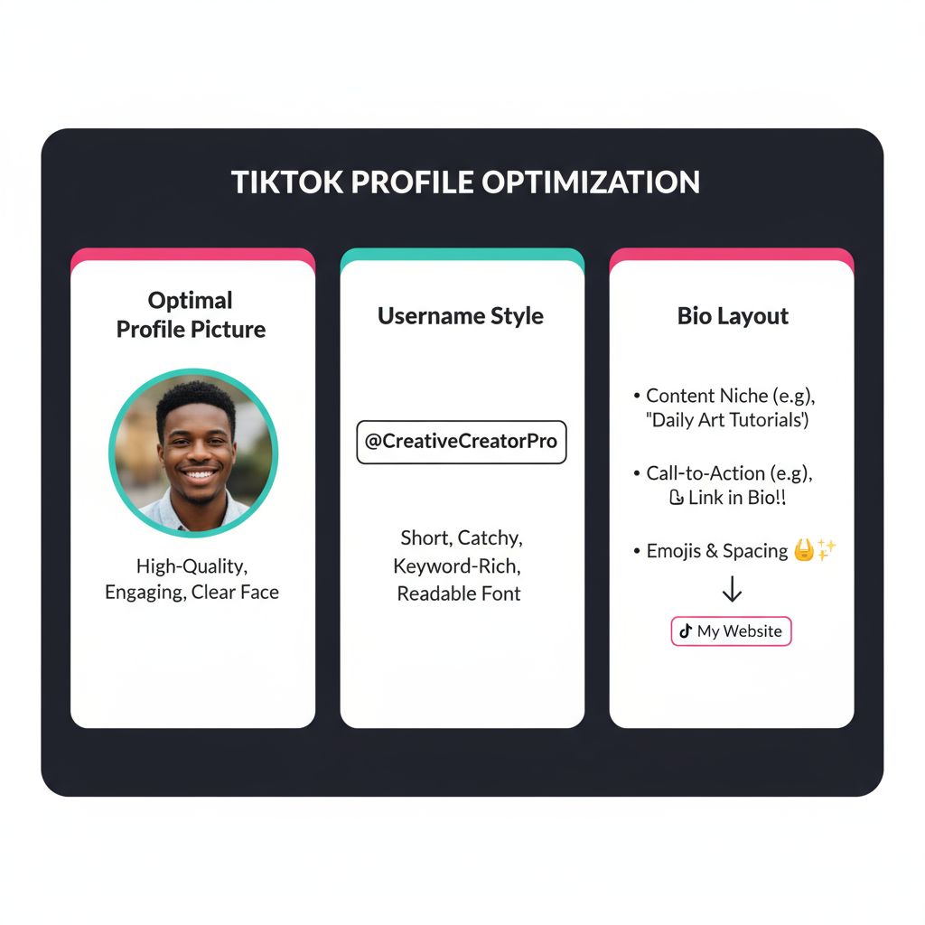 Example Bio Optimization — how to get real followers for tiktok 2024