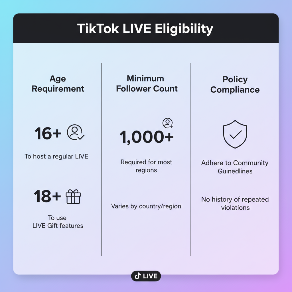Setting Up Your Account for Live Access — how to go live on tiktok and grow your audience fast