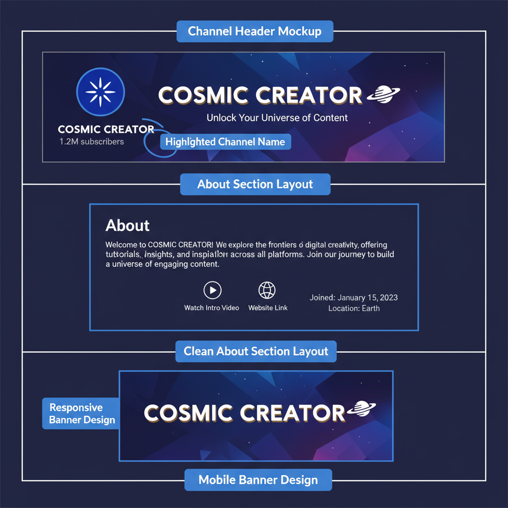 Channel Banner — how to have more subscribers on youtube