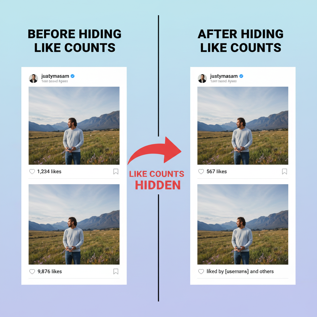 4. Select “Hide Like Count” — how to hide how many likes you have on instagram