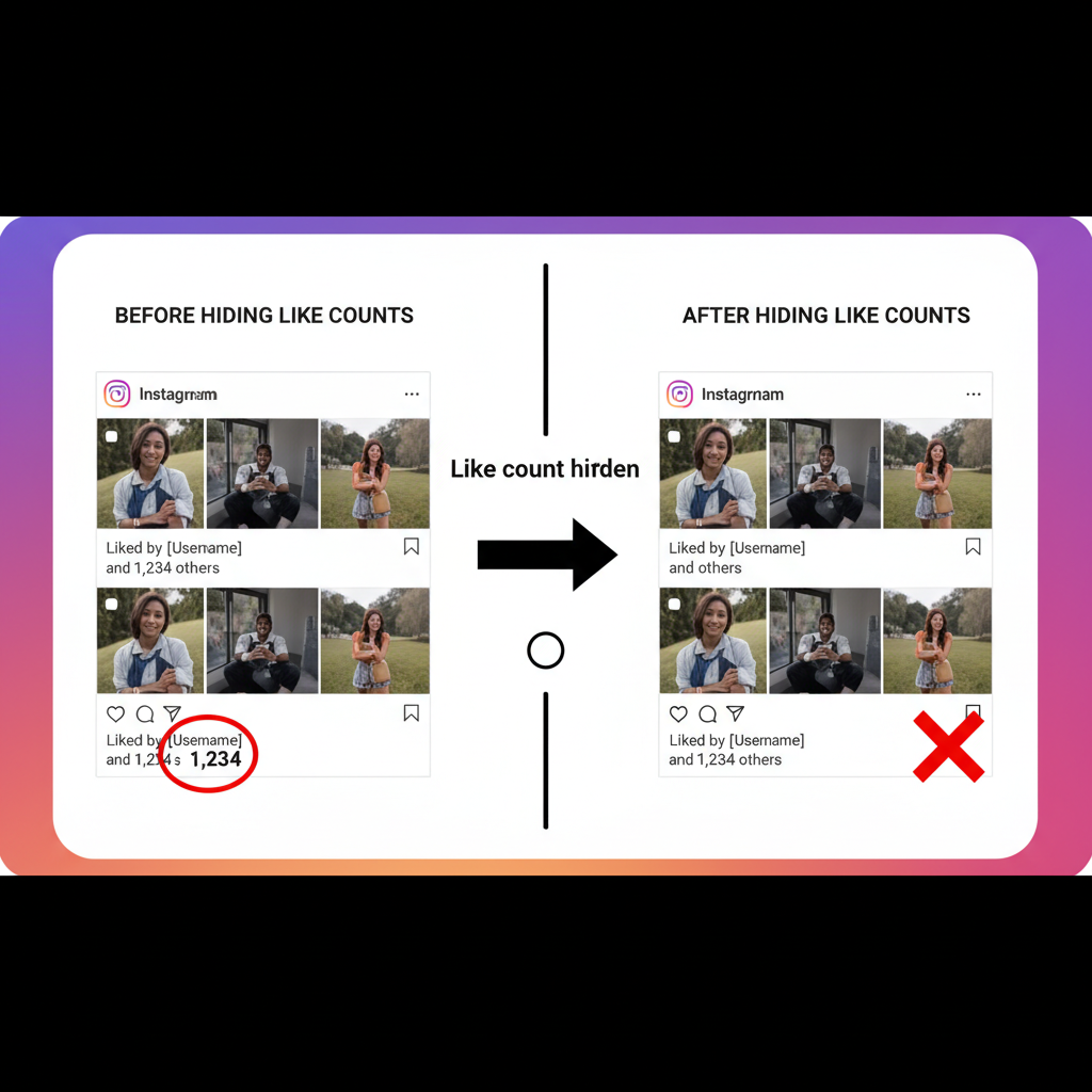 4. Toggle “Hide Like and View Counts” — how to hide how many likes you have on instagram