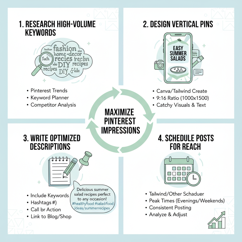 Design Eye-Catching Vertical Pins — how to increase impressions on pinterest
