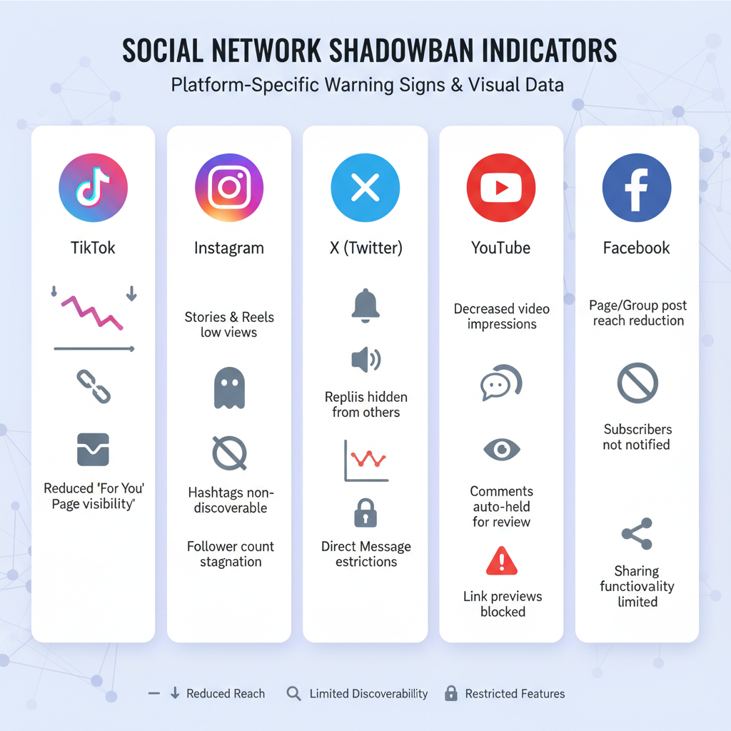 Platform-Specific Indicators — how to know if youre shadowbanned on social media