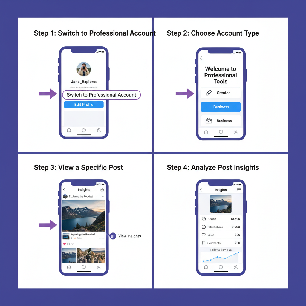 Access Insights from the Posts Tab in Your Profile — how to look at who shared your post on instagram