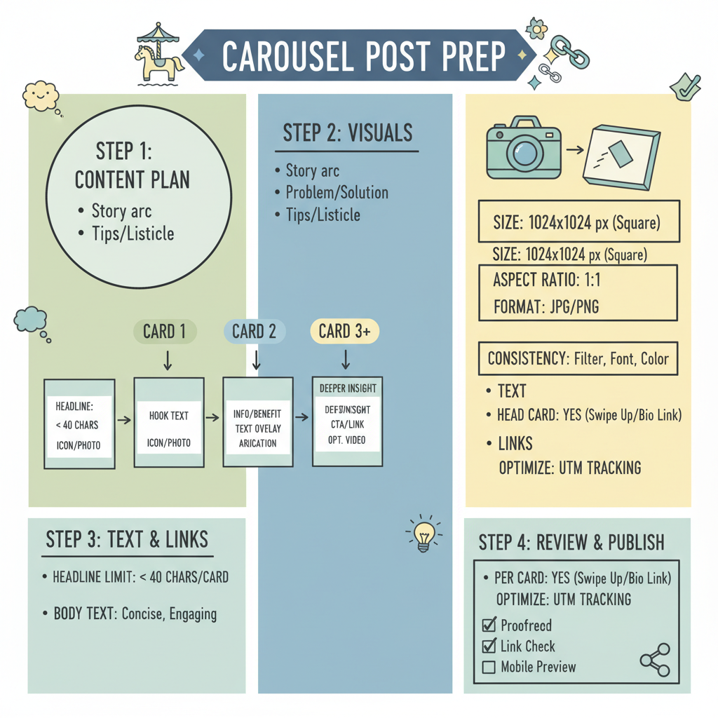 Preparing Your Content — how to make a carousel post on facebook