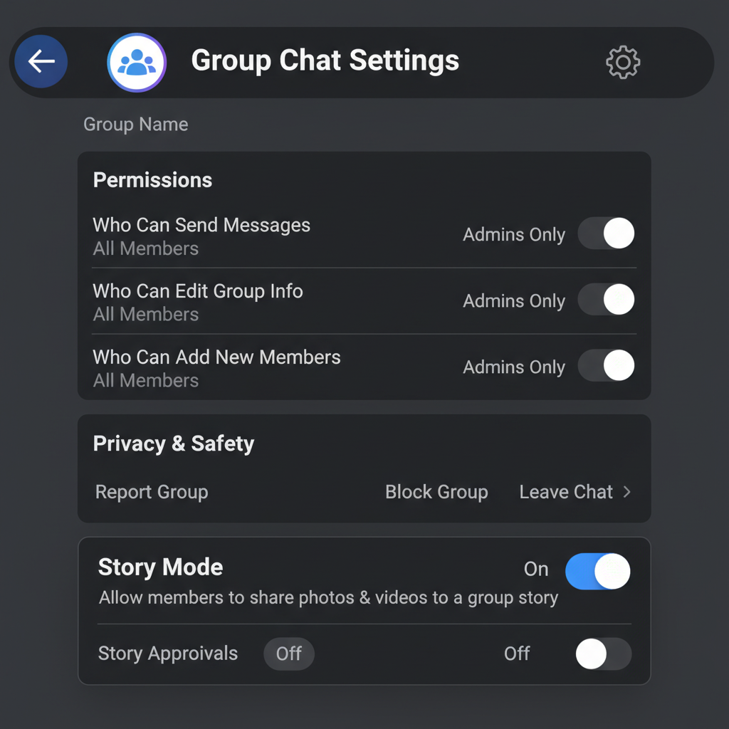 Accessing and Enabling Group Story Mode — how to make a group chat story on instagram