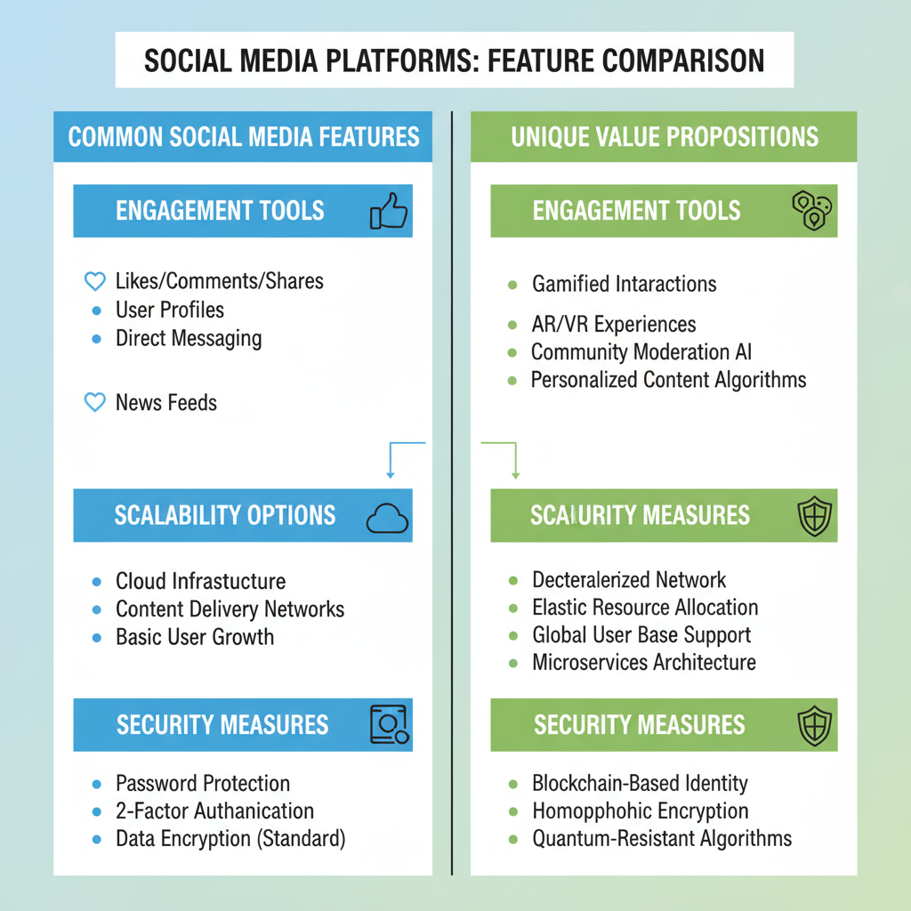 Research Competitors and Identify Unique Selling Points — how to make a social media website from scratch