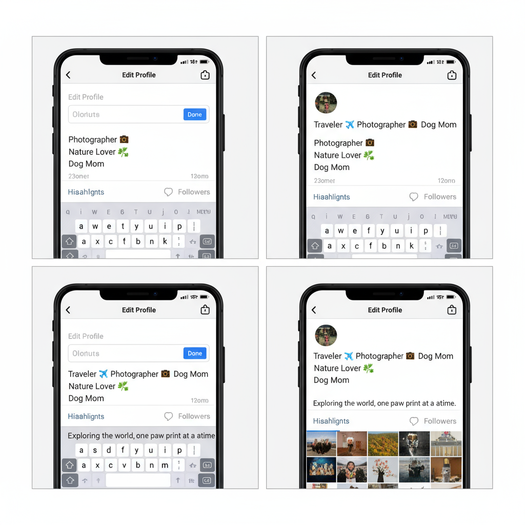 How to Create a Stacked Instagram Bio with Line Breaks — how to make instagram bio stacked