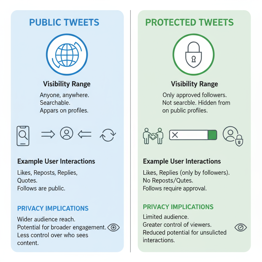 Understanding the Difference Between Public and Protected Tweets — how to make your tweets public
