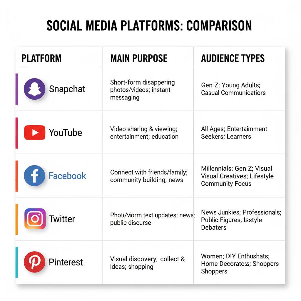 Choose the Right Social Media Platforms for Your Goals — how to market yourself in social media