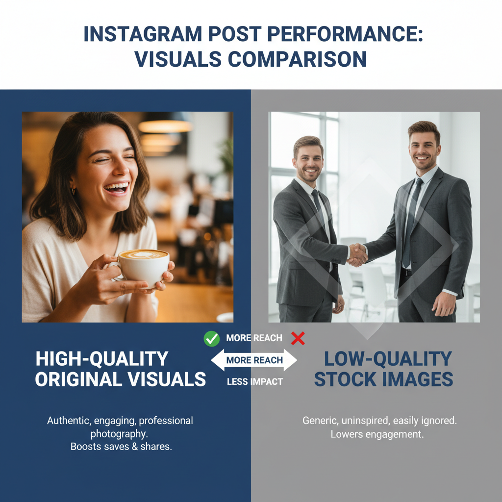 Use High-Quality, Original Visuals — how to optimize your posts for the ig newsfeed