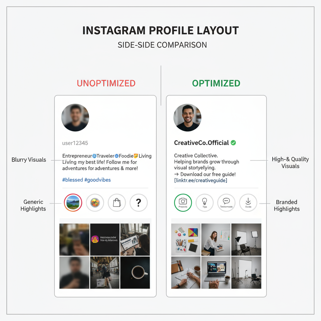Optimize Your Instagram Profile — how to organically grow instagram followers