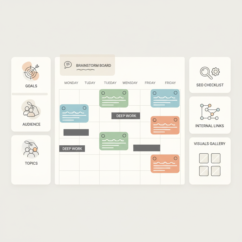 Choose 3–5 Core Topics Aligned with Your Niche — how to plan your week of blog posts for maximum engagement
