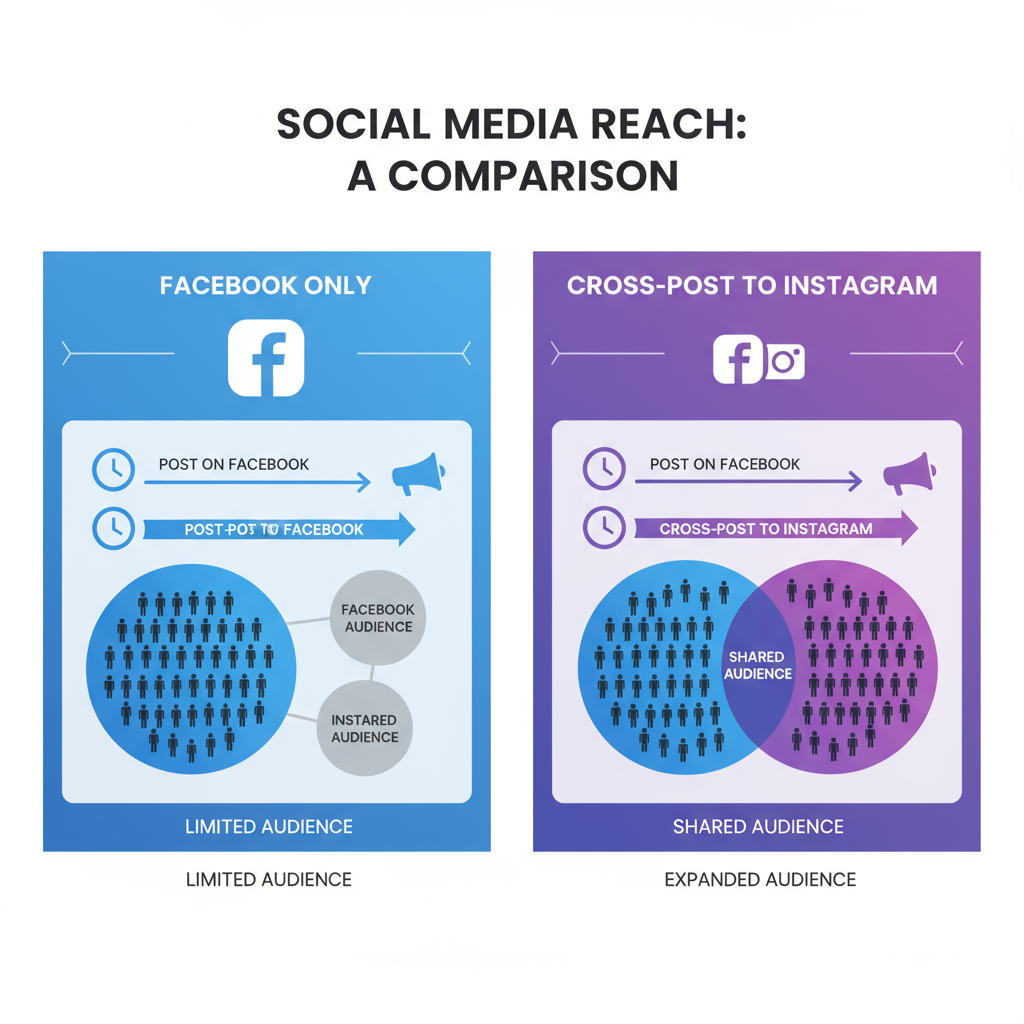 Linking Facebook and Instagram in Meta Business Suite — how to post a facebook post on instagram