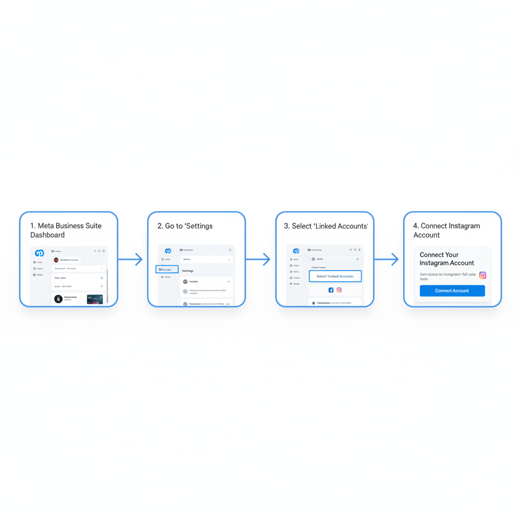 Linking Your Facebook Page to Instagram via Meta Business Suite — how to post a facebook post to instagram