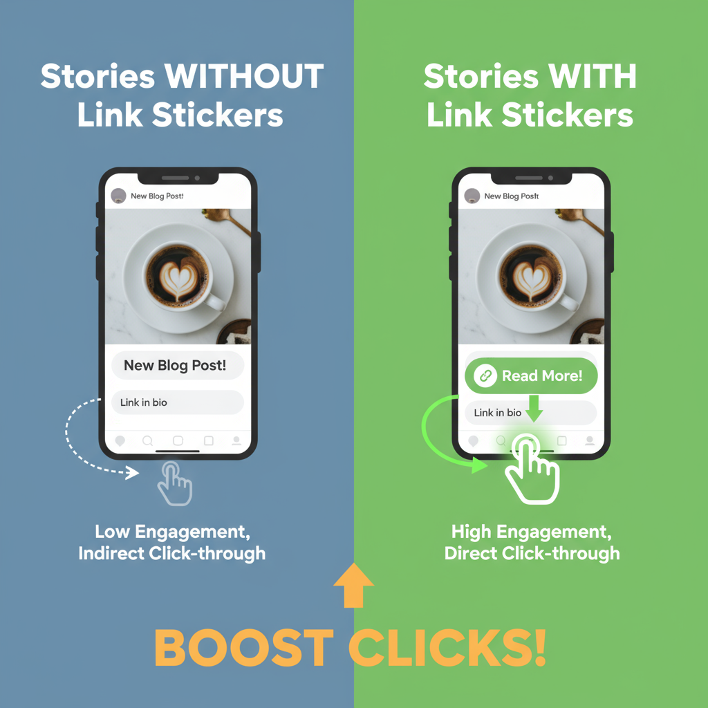 How to Access the Story Creation Screen — how to post a link on instagram story