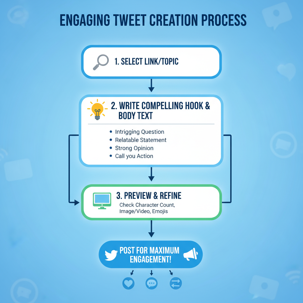 Add Media for Higher Engagement — how to post a link on twitter effectively