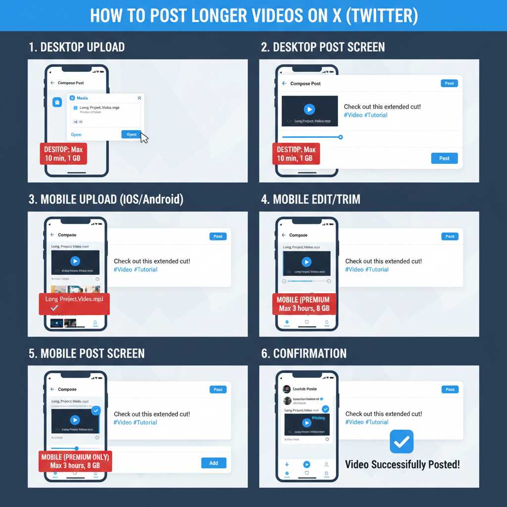 Optimize Video Metadata, Captions, and Hashtags for Reach — how to post a longer video on twitter