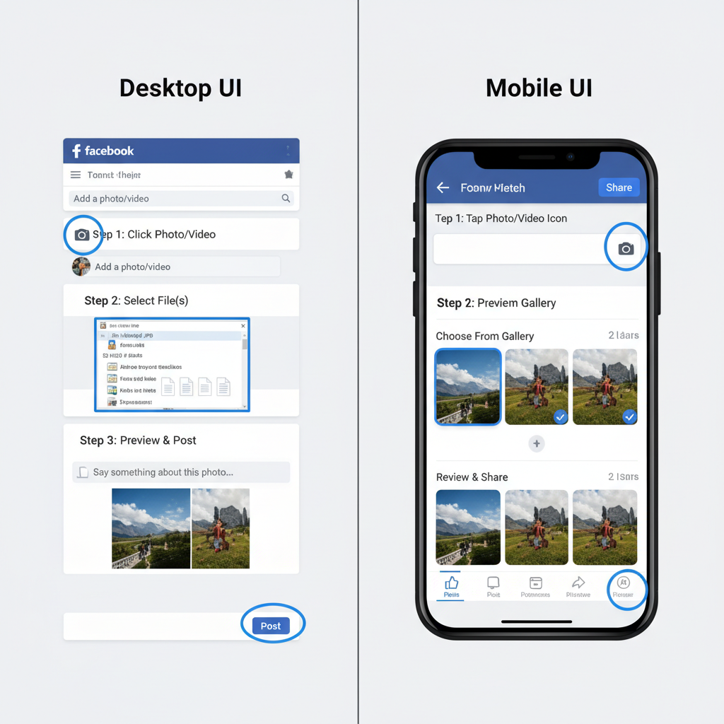 Mobile Steps — how to post and optimize images in facebook comments