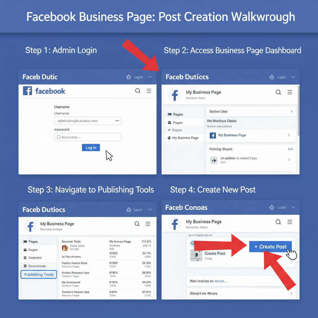 Scheduling Posts with Meta Business Suite — how to post from a business page on facebook