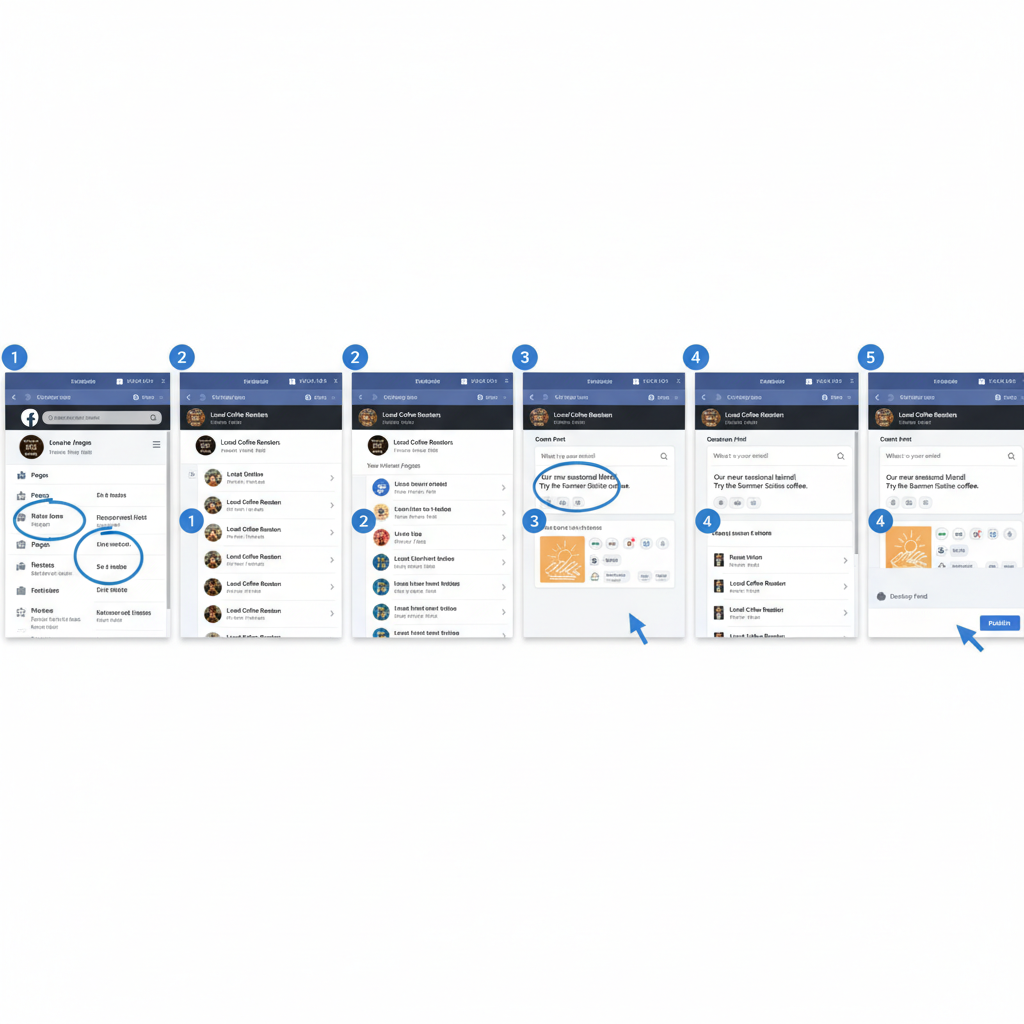 Using Publisher Tools and Post Composer Settings — how to post from facebook page