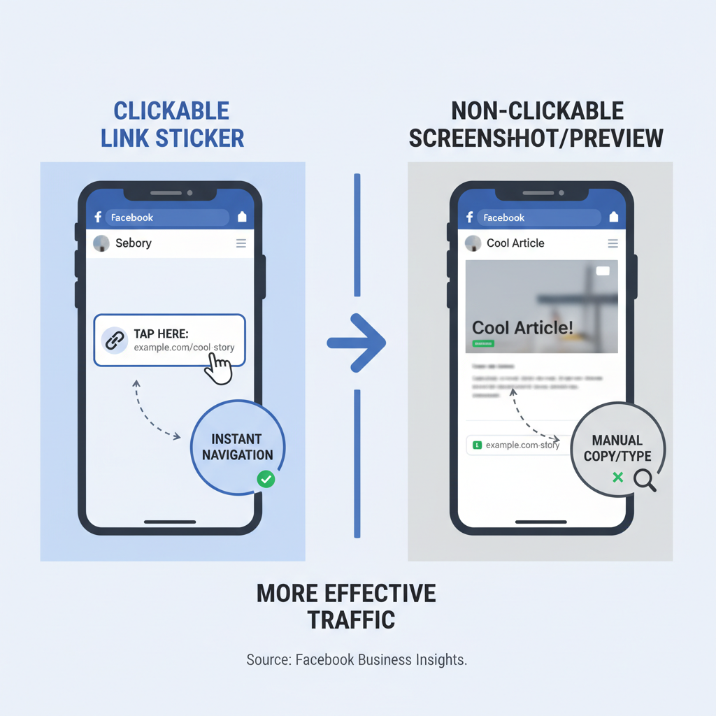 Step-by-Step Guide — how to post link on fb story