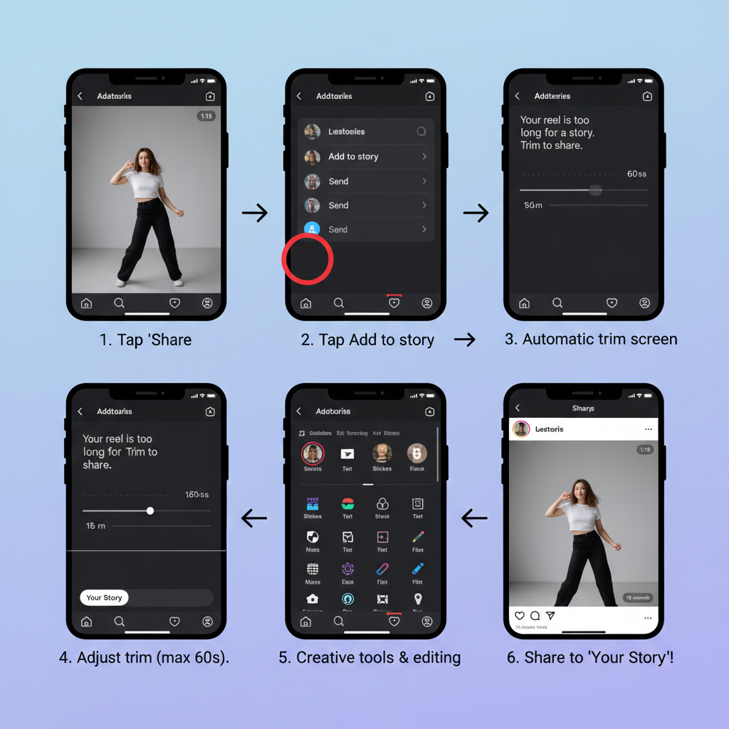 Step-by-Step Guide to Posting Long Reels to Stories (Native Trimming) — how to post long reels on instagram story
