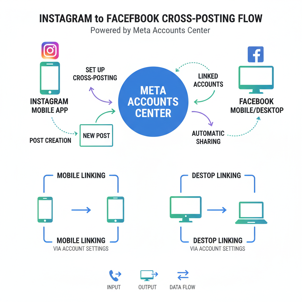 How to Share Instagram Posts to Facebook Automatically — how to post on facebook from instagram