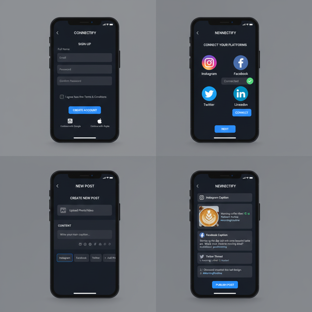 Step 2: Connect Your Accounts — how to post on multiple platforms at once free