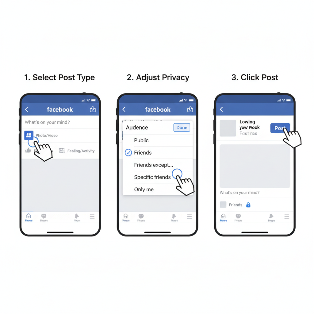 Navigating to Your Profile or Home Feed — how to post to facebook timeline