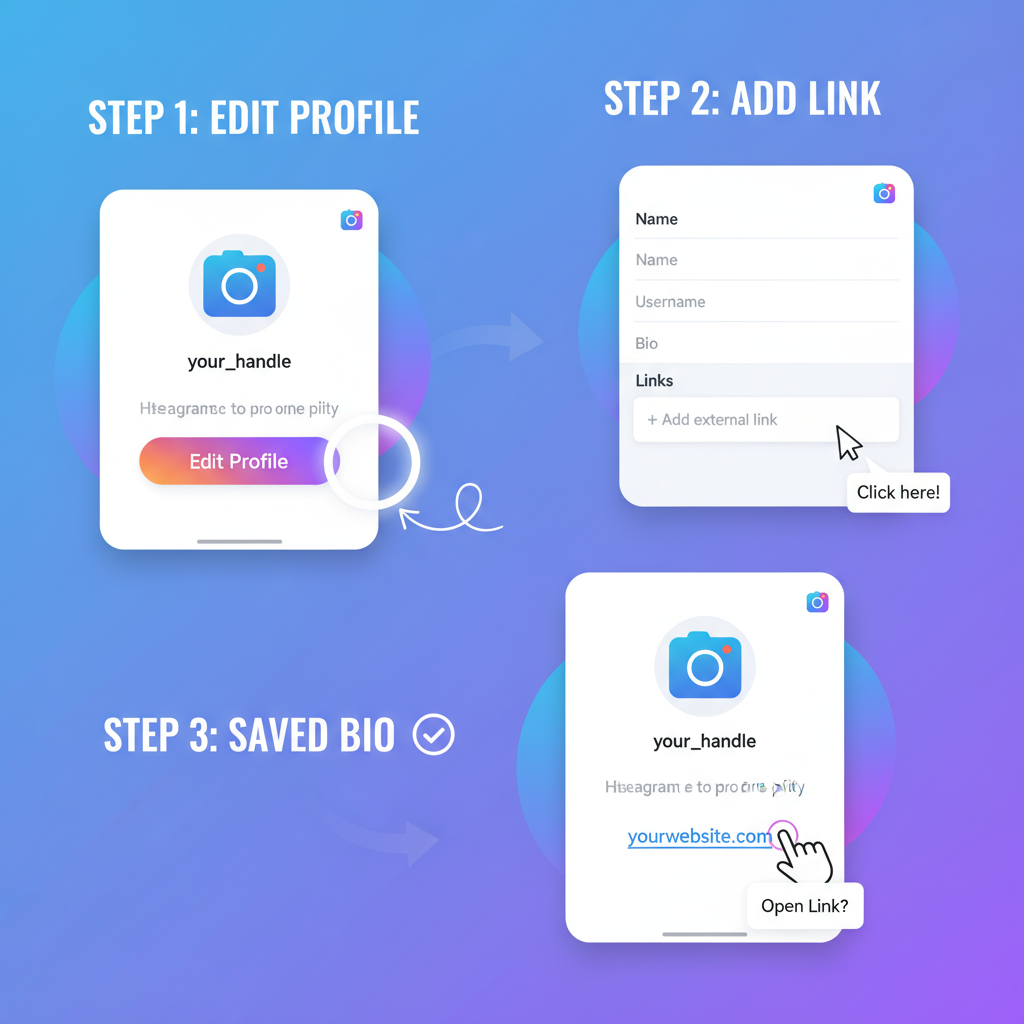 Set Up and Optimize Your Instagram Bio for a Clickable Link — how to put a link on an instagram post