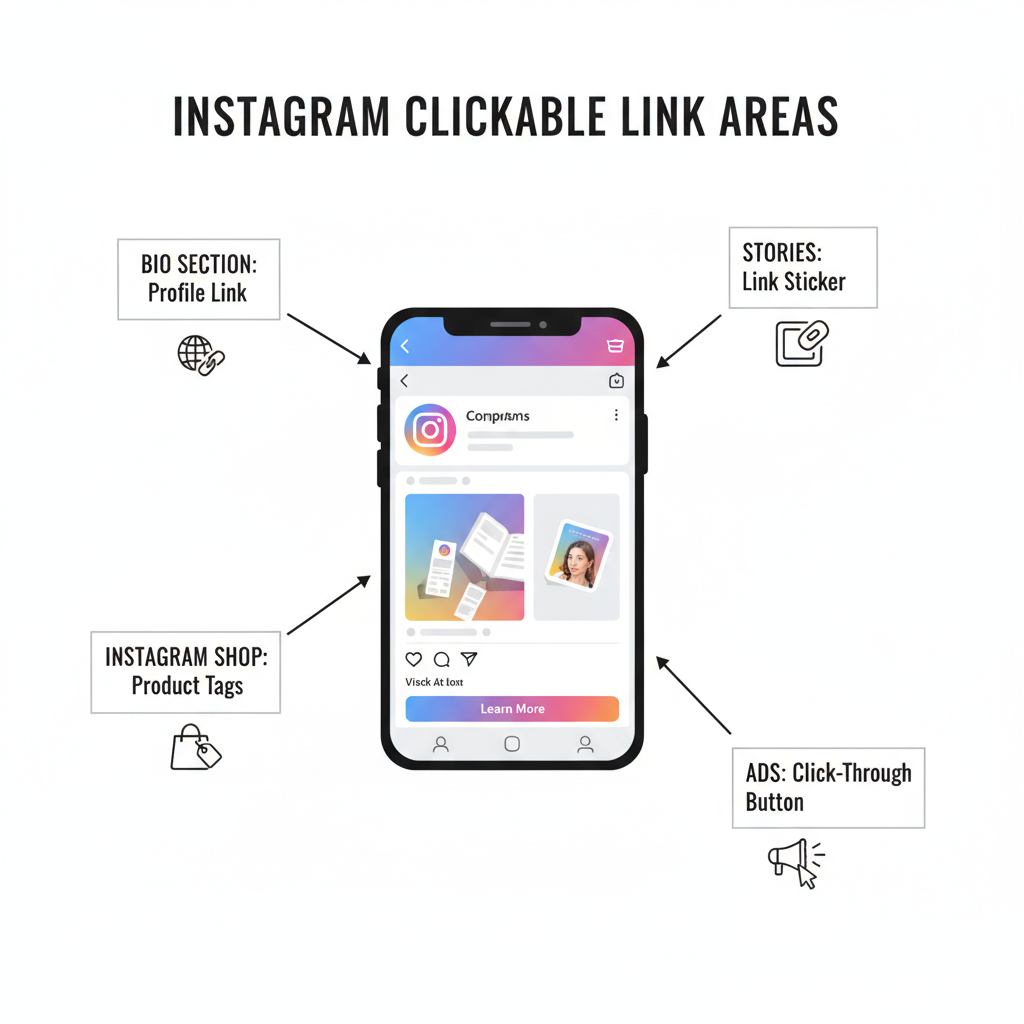 Steps to Implement: — how to put link in instagram post caption