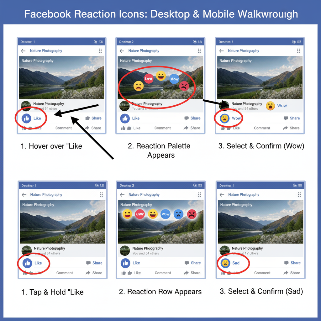 Like vs. Love vs. Care: Choosing the Right Tone — how to react on fb post
