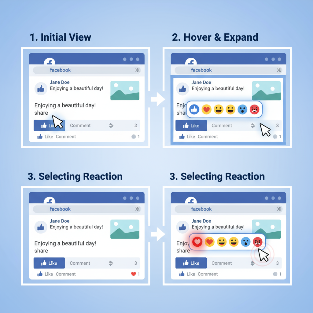 How to React to a Post on Desktop — how to react to posts on facebook