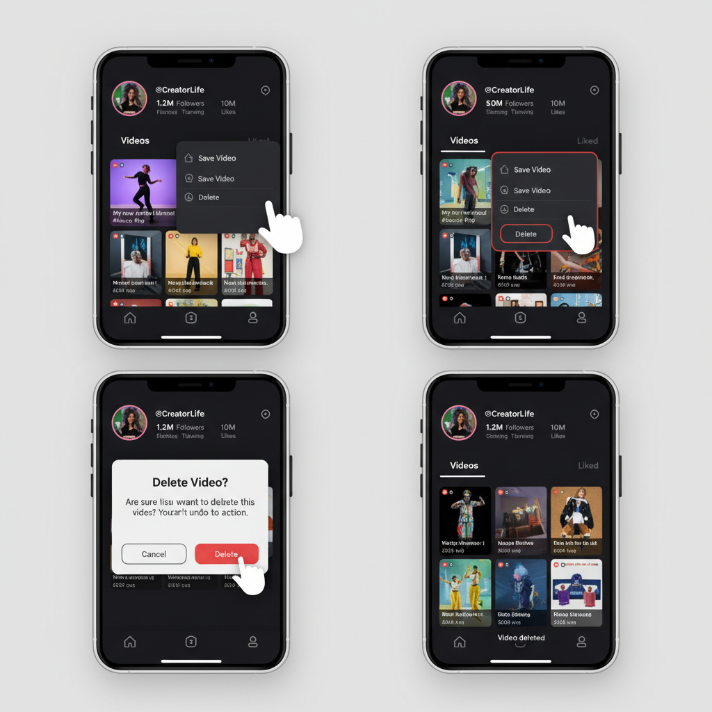 Back Up Your Video Before Deletion — how to remove a tiktok video