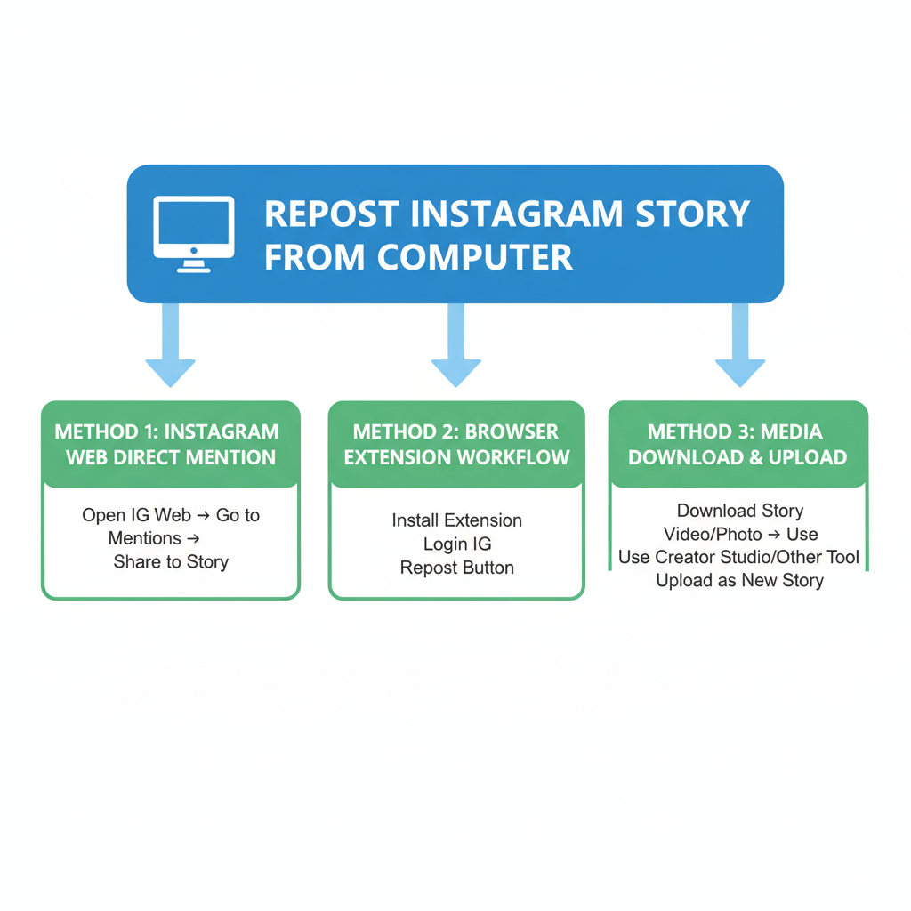 How to Repost a Story on Instagram from Your Computer — how to repost a story on instagram on computer