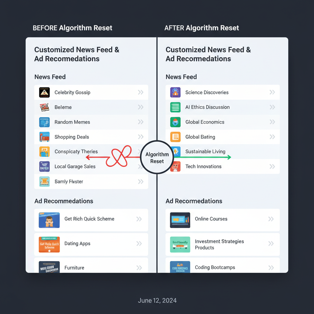 Step 2: Review and Adjust Profile Information, Likes, and Interests — how to reset algorithms on facebook