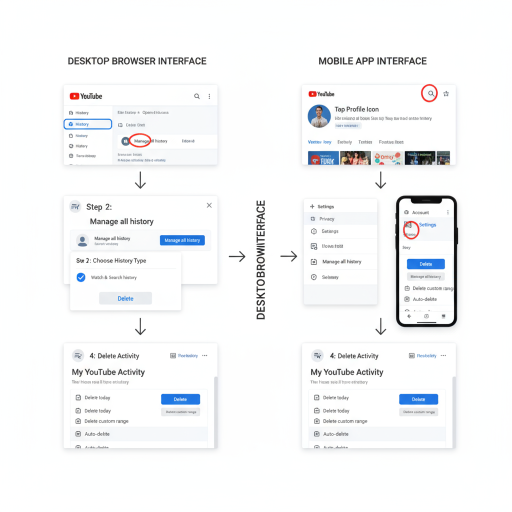 On Mobile — how to reset youtube suggestions