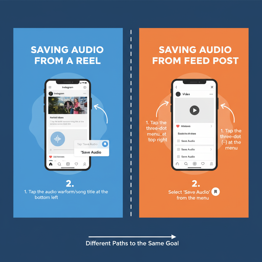 Saving Audio from Feed Posts — how to save audio from instagram