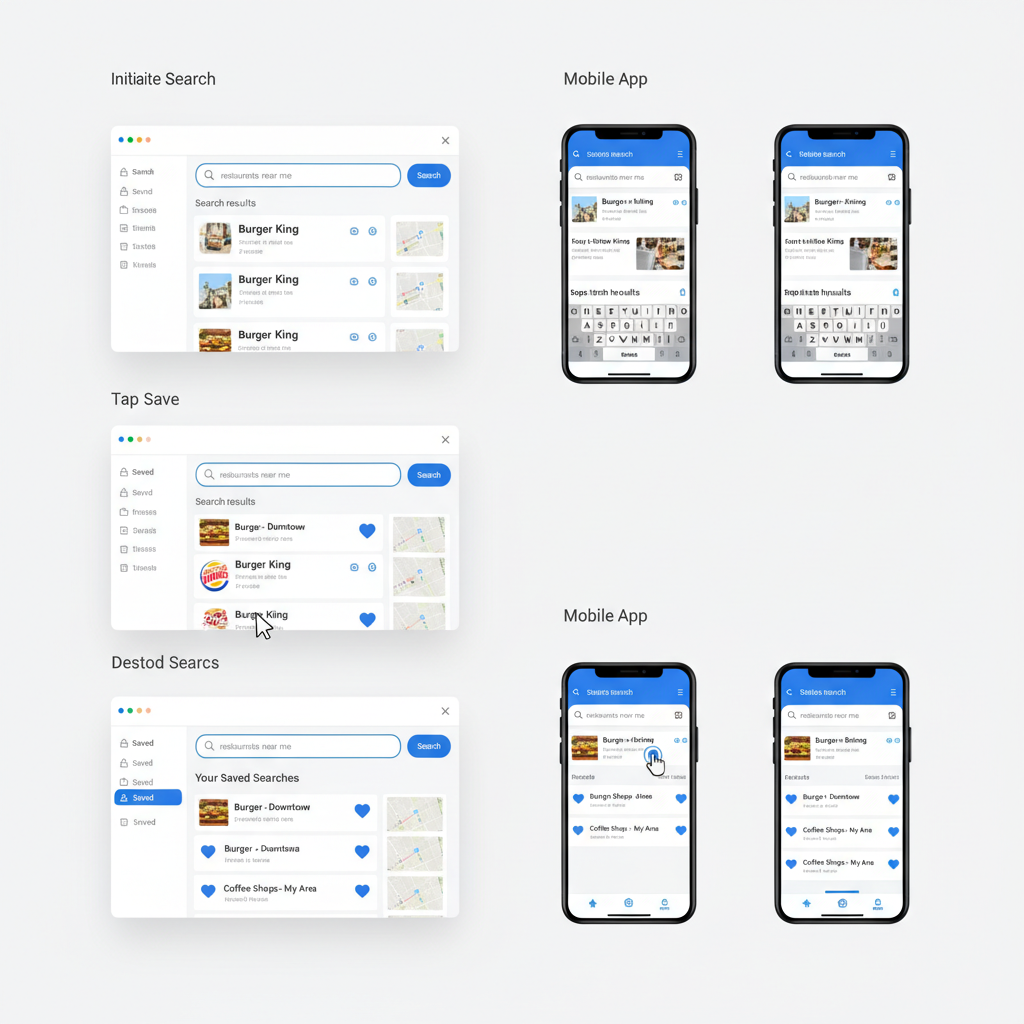 On Mobile App (iOS/Android) — how to save search twitter