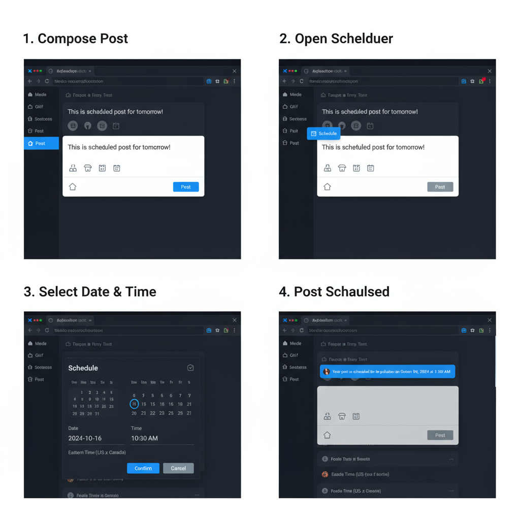 Methods to Identify Peak Times — how to schedule posts on x
