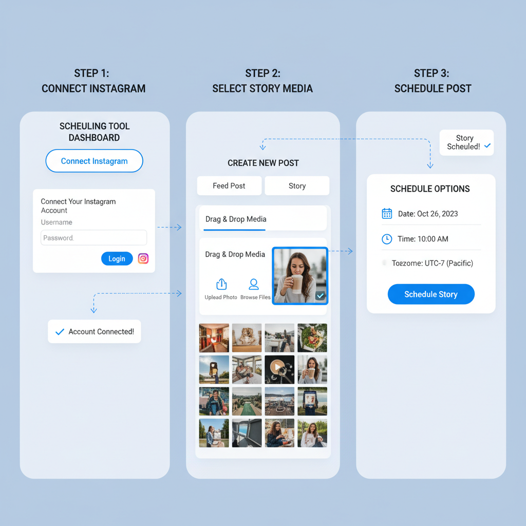 Securely Connecting Your Instagram Account — how to schedule story on instagram