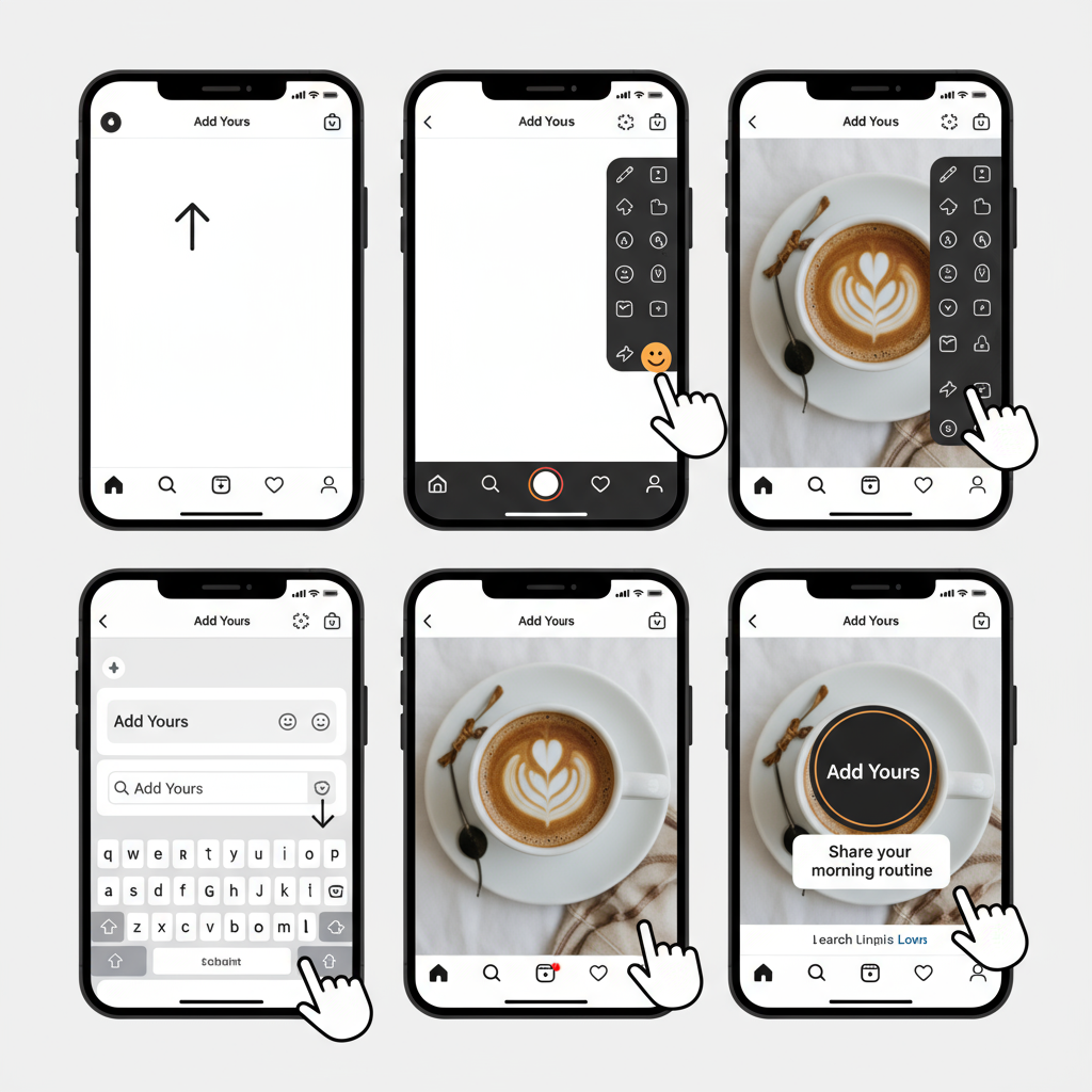 Tap the Sticker Icon — how to search for add yours stickers on instagram