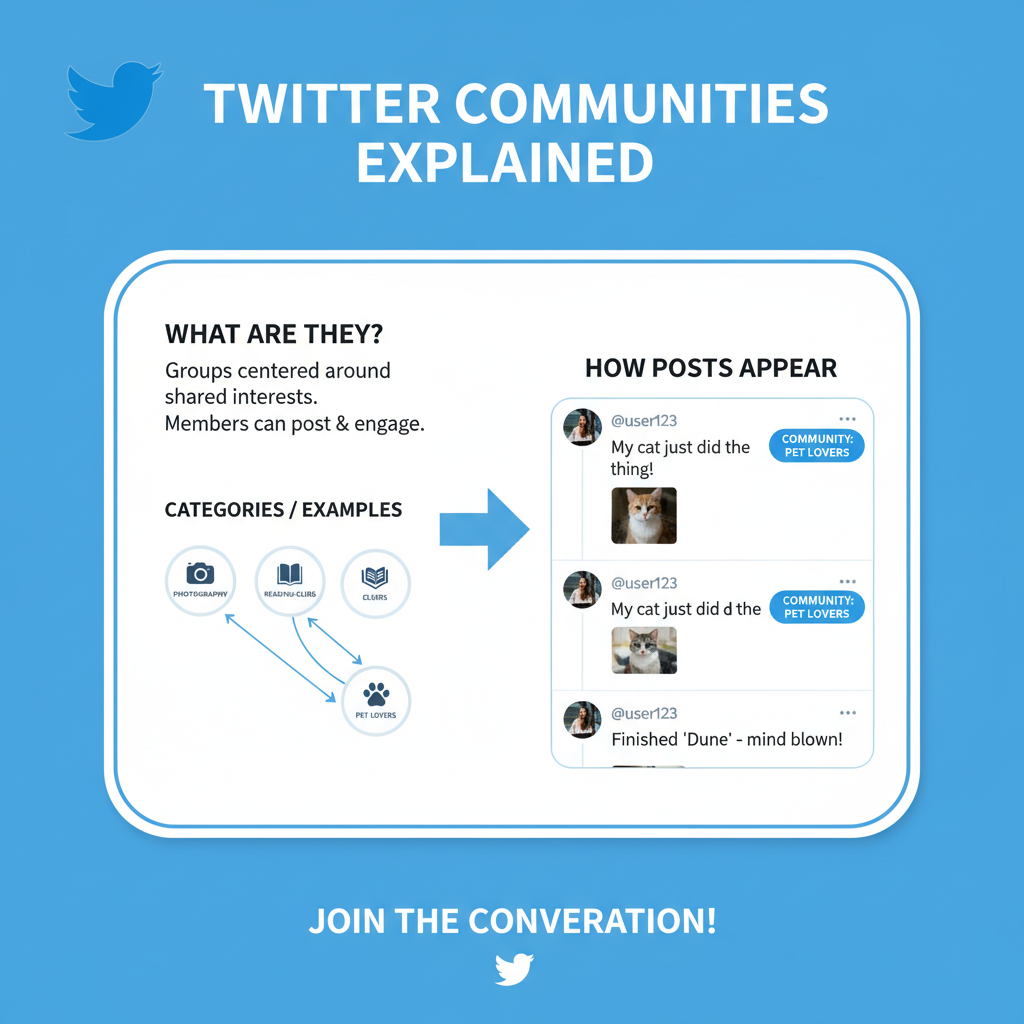 On Mobile: — how to search for communities on twitter