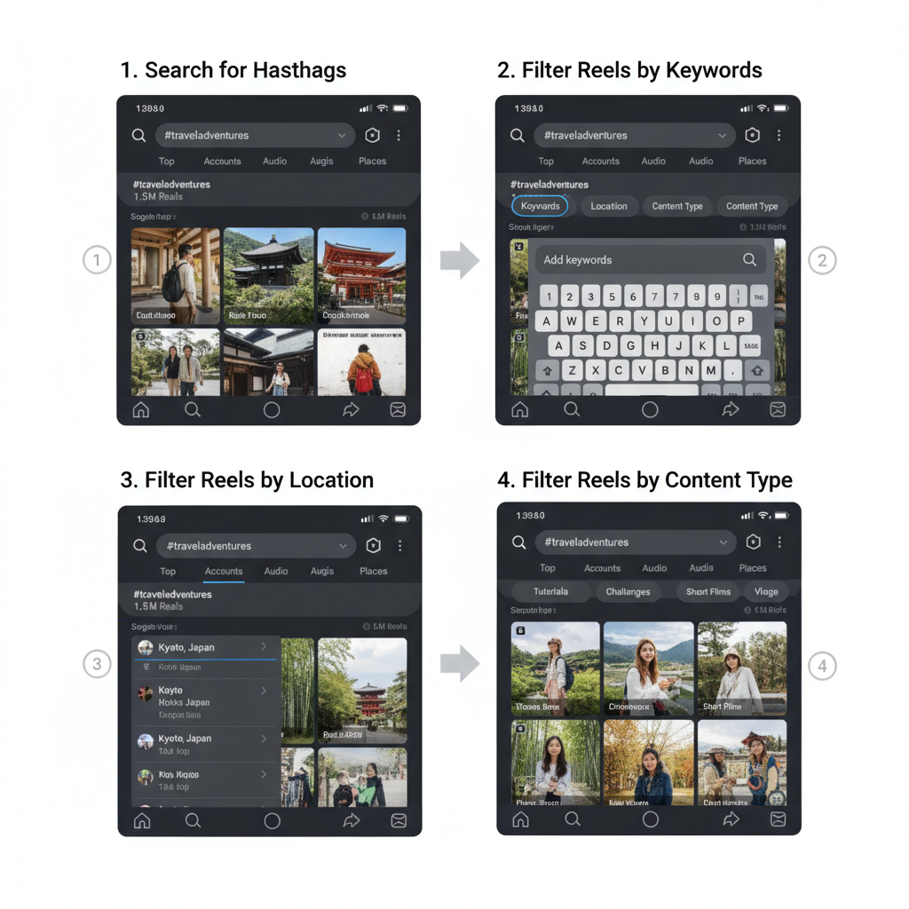 Engage with Searched Reels to Improve Algorithm Recommendations — how to search reels effectively on instagram