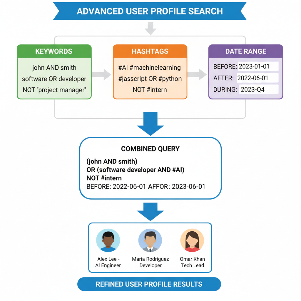 Using Advanced Search Operators to Refine Results — how to search twitter profiles effectively